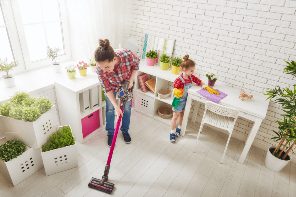 deep cleaning home